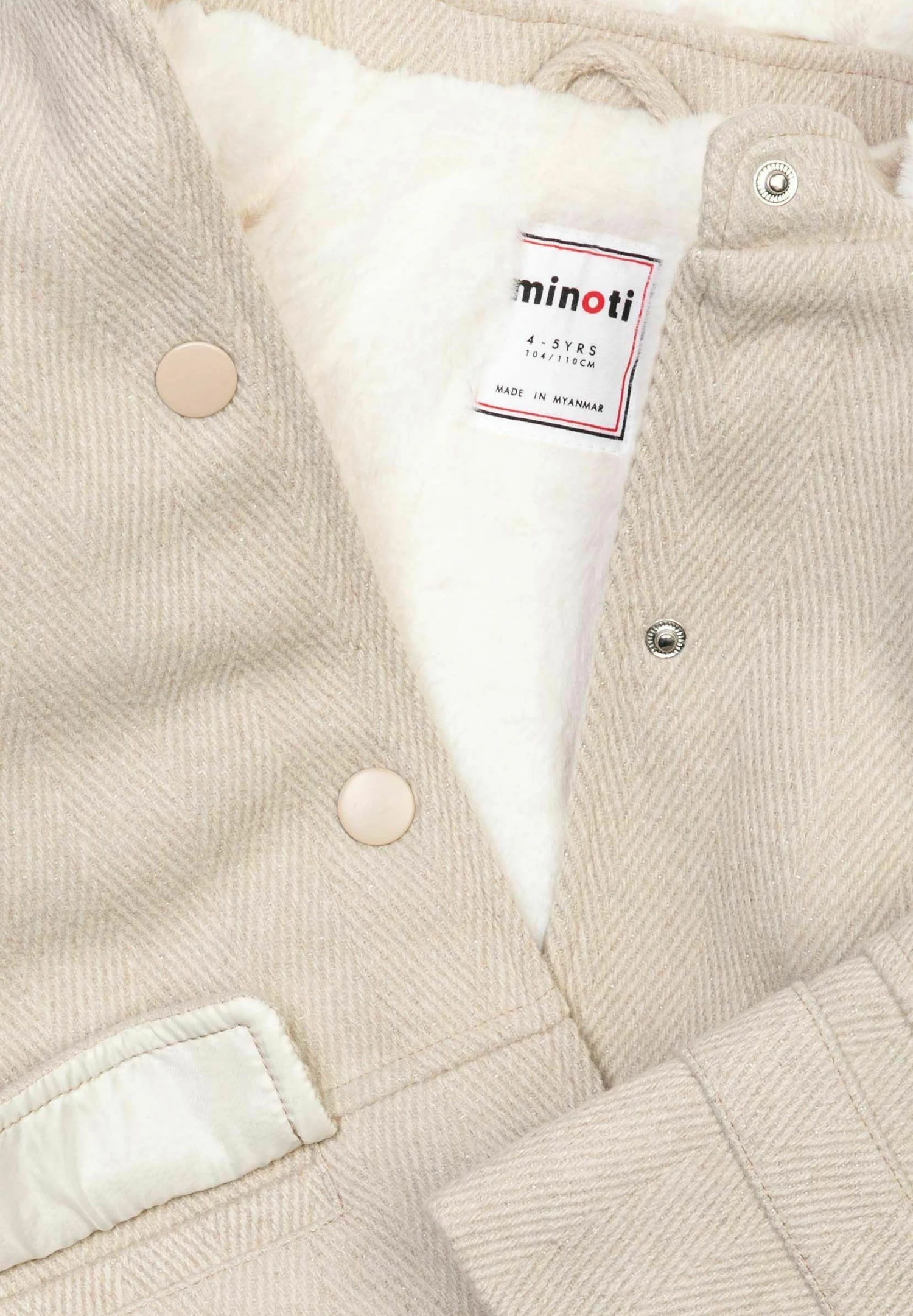 Minoti Trimmed - Winterjas - Stone Cream - Afbeelding 4