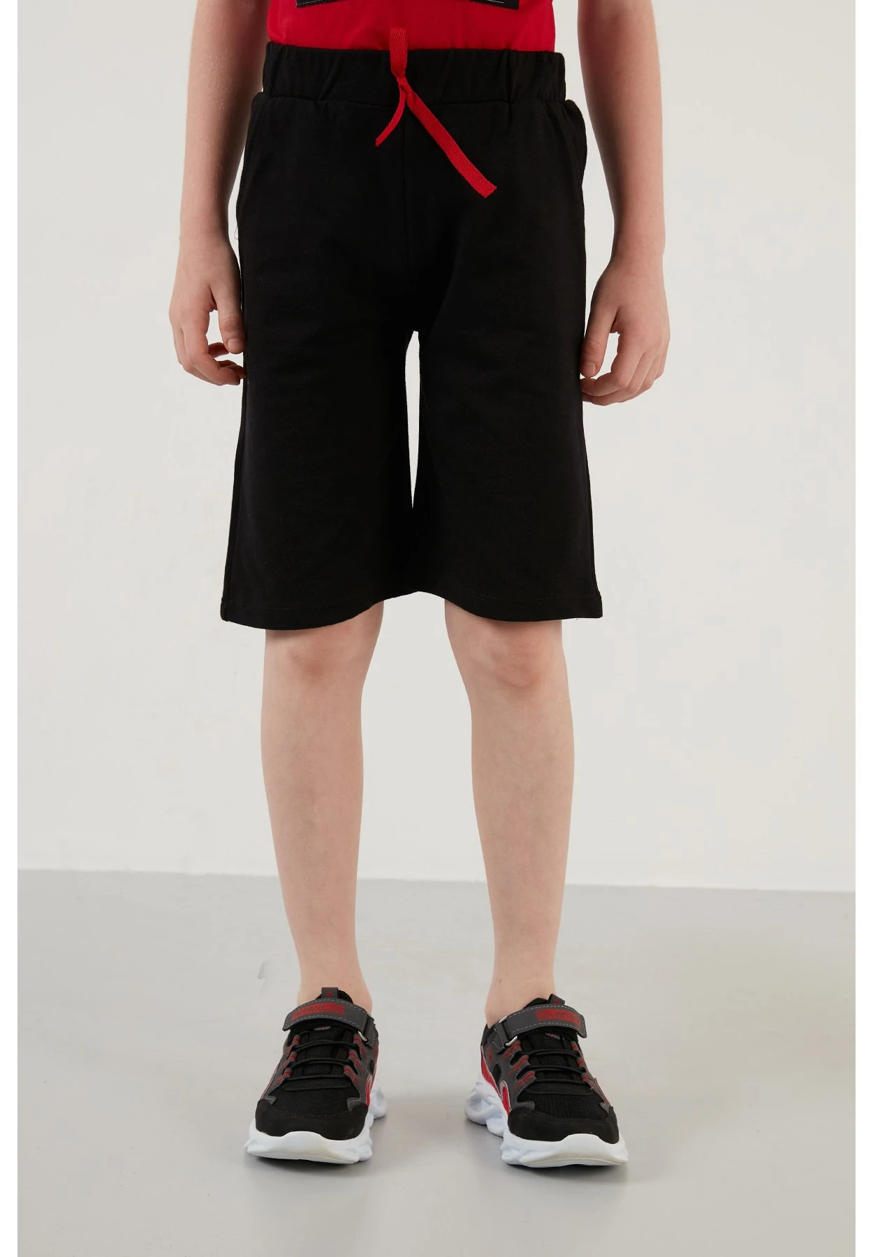 LELA Regular Fit Shorts And T-Shirt - Shorts - Red - Afbeelding 5