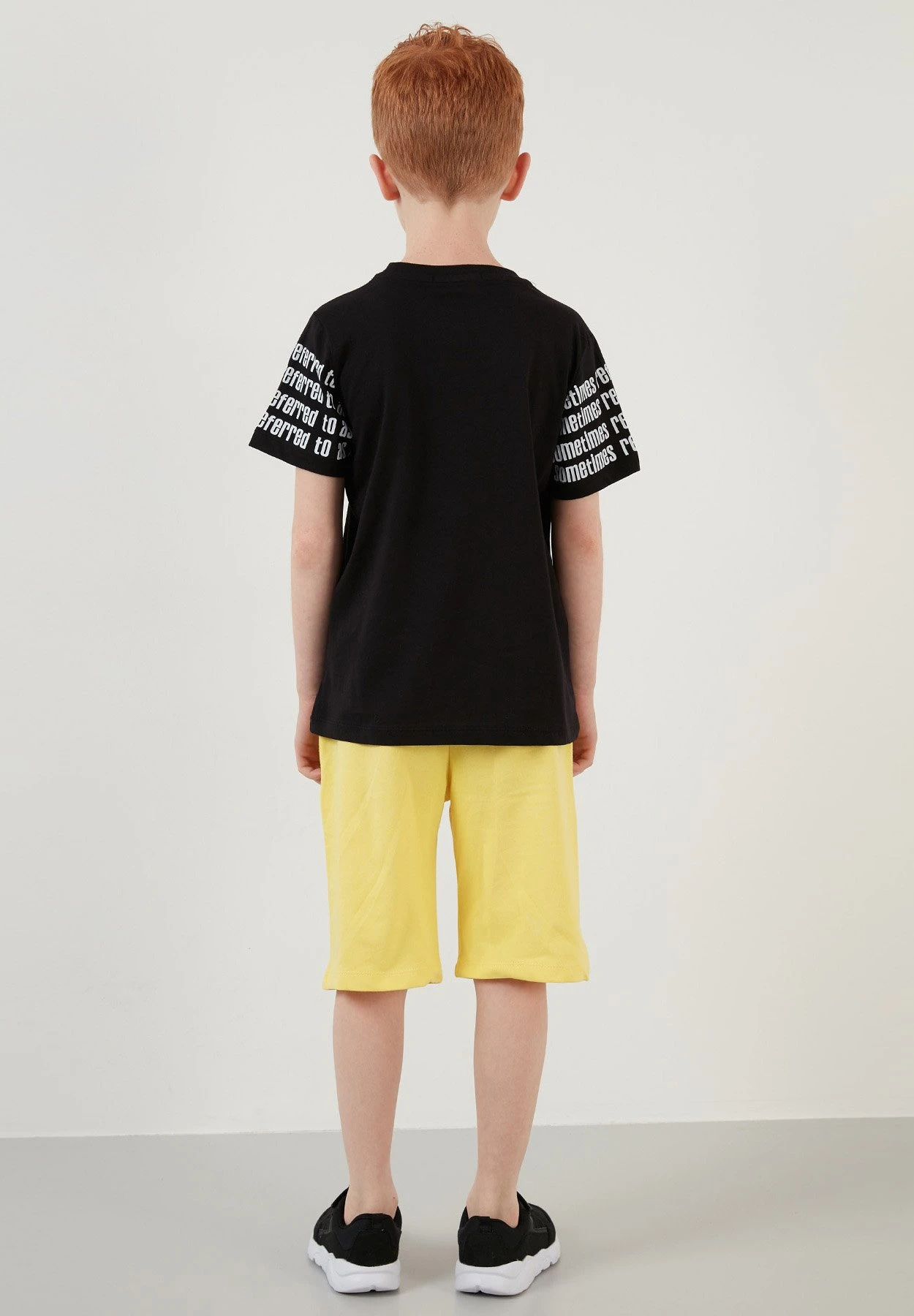 LELA Regular Fit Shorts And T-Shirt - Shorts - Black - Afbeelding 3