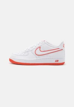 Nike Sportswear Air Force 1 Unisex - Sneakers Laag - White/Picante Red